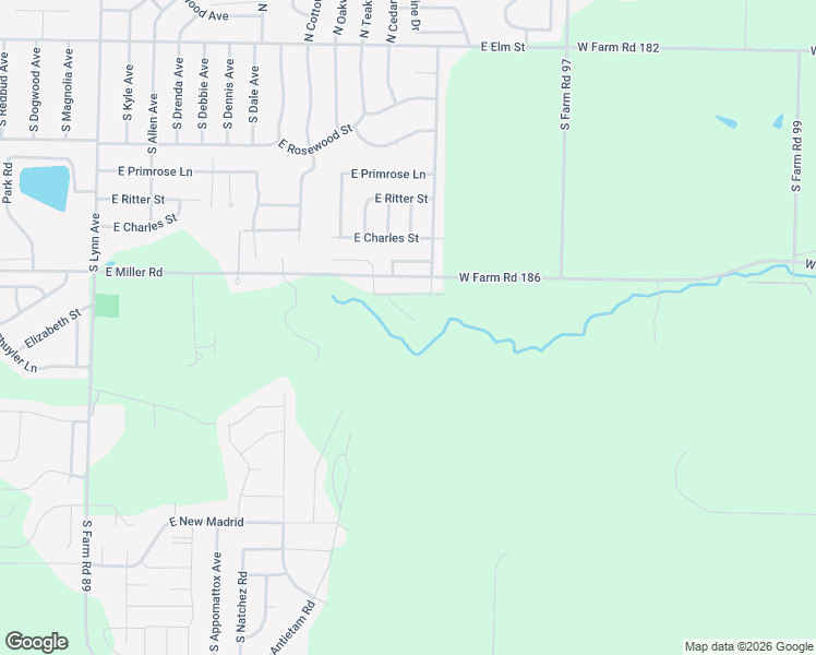 map of restaurants, bars, coffee shops, grocery stores, and more near 7576 West Farm Road 186 in Republic