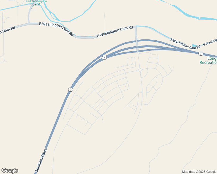 map of restaurants, bars, coffee shops, grocery stores, and more near Southern Parkway in Washington