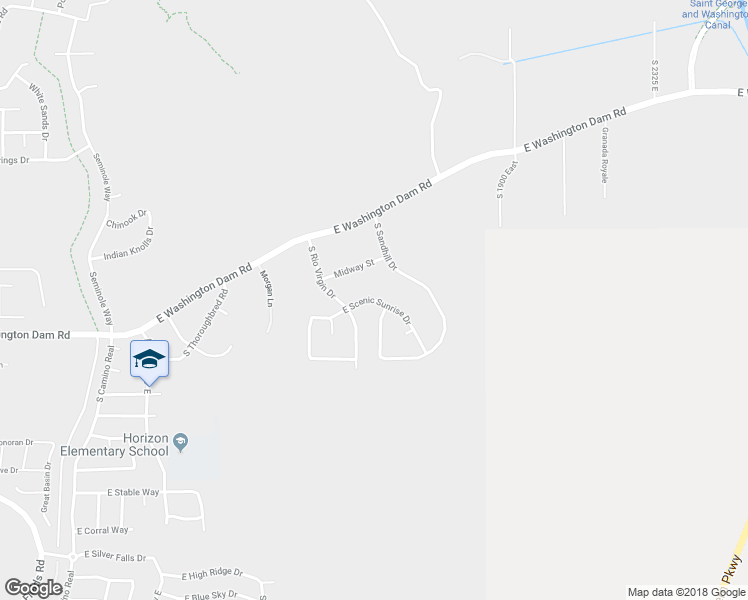 map of restaurants, bars, coffee shops, grocery stores, and more near 1525 East Scenic Sunrise Drive in Washington