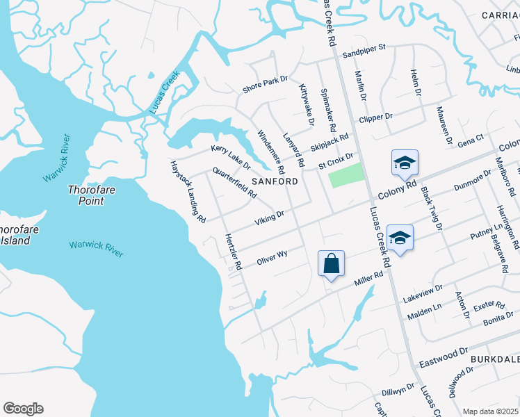 map of restaurants, bars, coffee shops, grocery stores, and more near 505 Quarterfield Road in Newport News