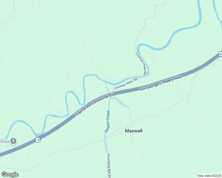 map of restaurants, bars, coffee shops, grocery stores, and more near State Route 765 in Tazewell