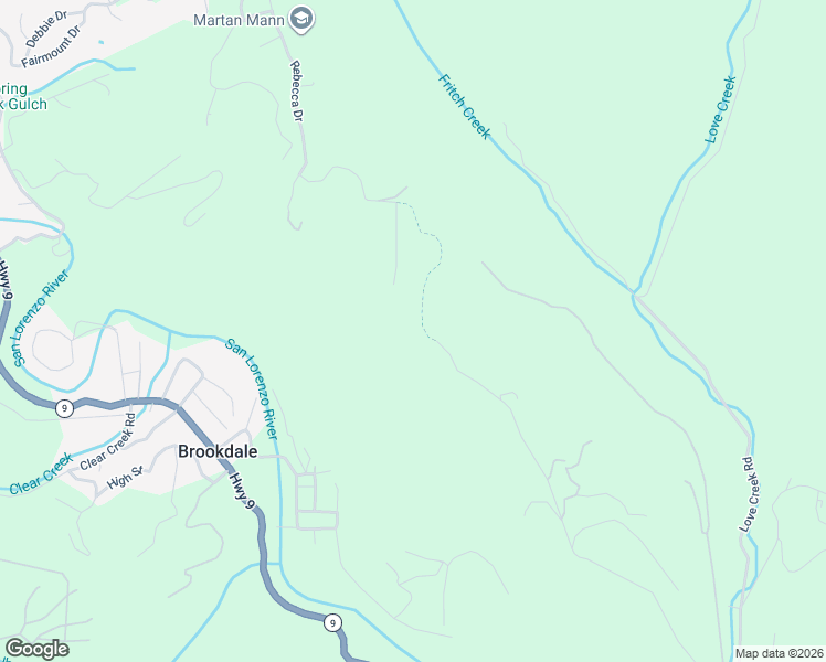 map of restaurants, bars, coffee shops, grocery stores, and more near 1202 Roberts Road in Ben Lomond