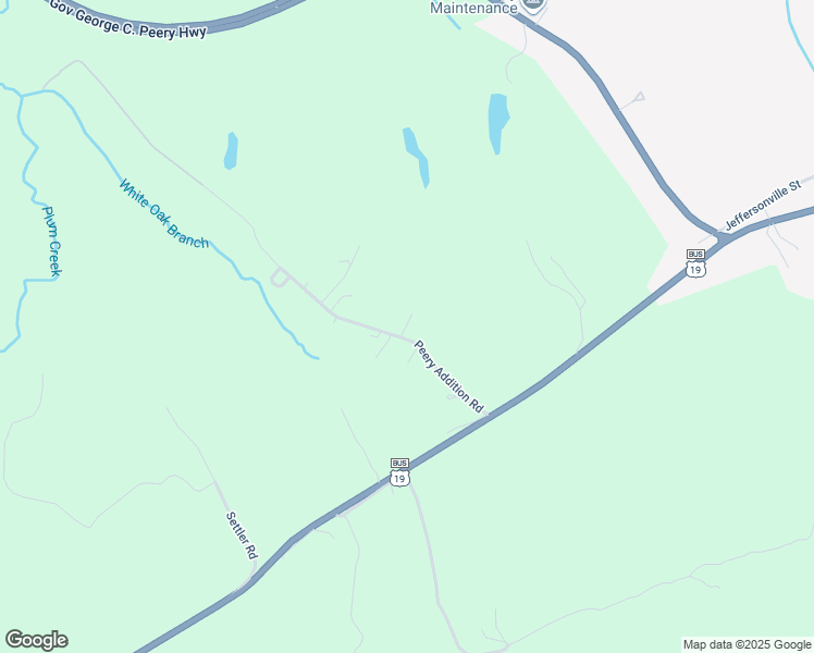 map of restaurants, bars, coffee shops, grocery stores, and more near Tanager Lane in Tazewell