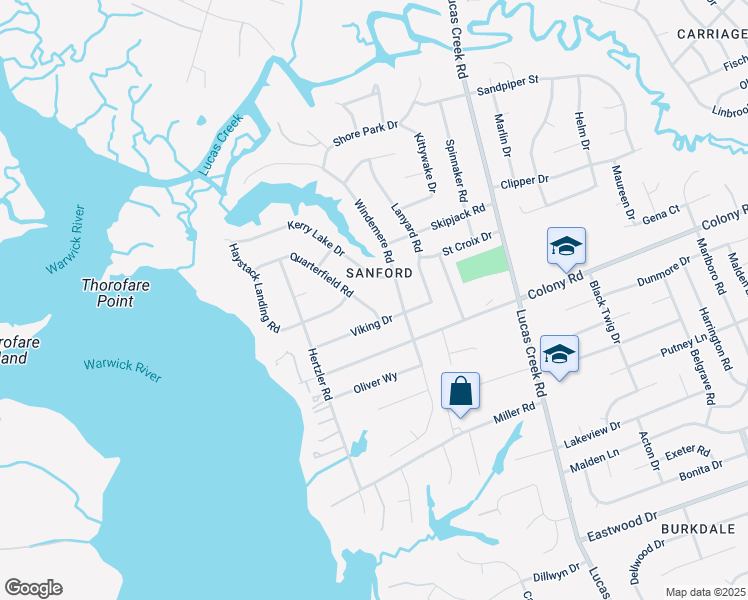 map of restaurants, bars, coffee shops, grocery stores, and more near 505 Quarterfield Road in Newport News