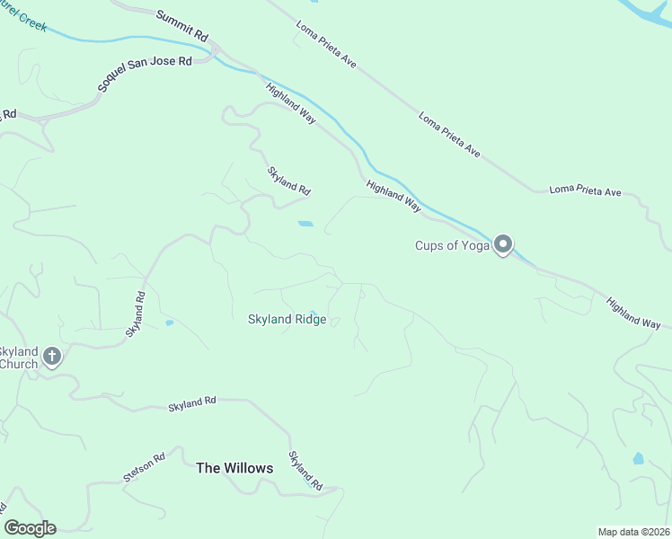 map of restaurants, bars, coffee shops, grocery stores, and more near 25405 Adams Road in Los Gatos