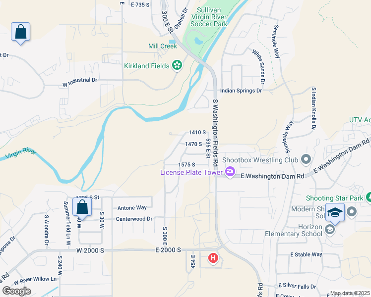 map of restaurants, bars, coffee shops, grocery stores, and more near 469 East 1525 Street South in Washington