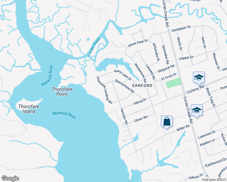map of restaurants, bars, coffee shops, grocery stores, and more near 125 Hertzler Road in Newport News