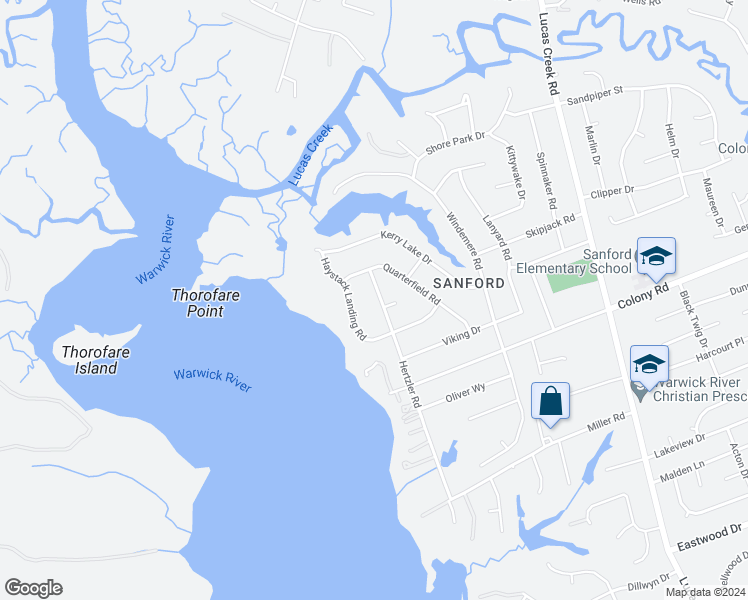 map of restaurants, bars, coffee shops, grocery stores, and more near 125 Hertzler Road in Newport News