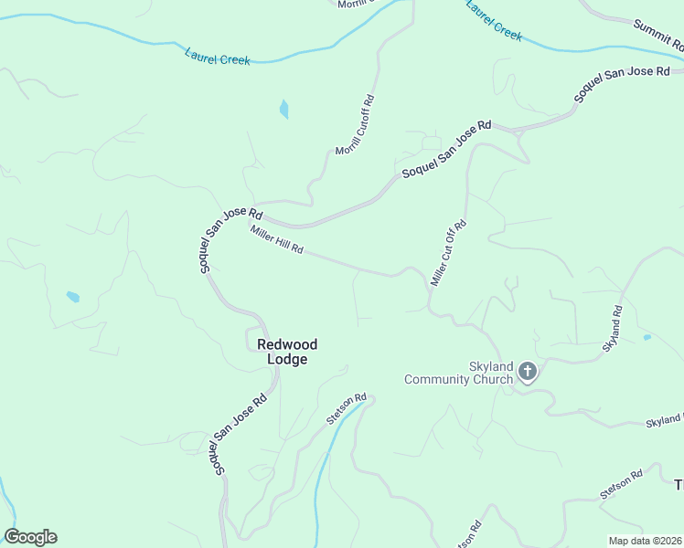 map of restaurants, bars, coffee shops, grocery stores, and more near 24550 Miller Hill Road in Los Gatos