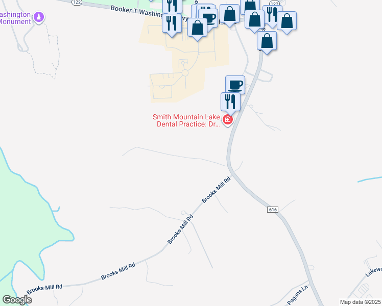map of restaurants, bars, coffee shops, grocery stores, and more near 740 Scruggs Road in Wirtz