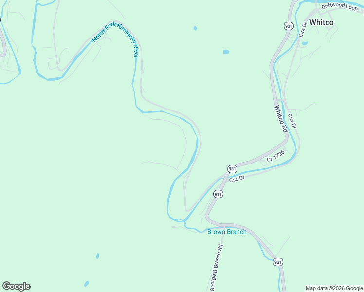 map of restaurants, bars, coffee shops, grocery stores, and more near 1109-1192 State Highway 588 in Whitesburg