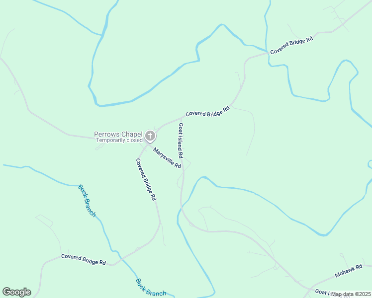 map of restaurants, bars, coffee shops, grocery stores, and more near 152 Goat Island Road in Gladys