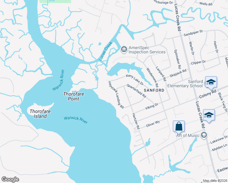 map of restaurants, bars, coffee shops, grocery stores, and more near 626 Haystack Landing Road in Newport News