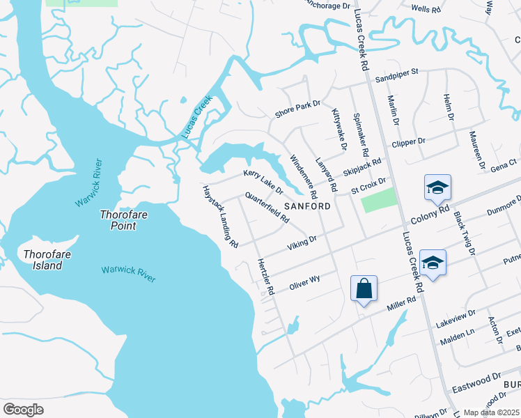map of restaurants, bars, coffee shops, grocery stores, and more near 522 Quarterfield Road in Newport News