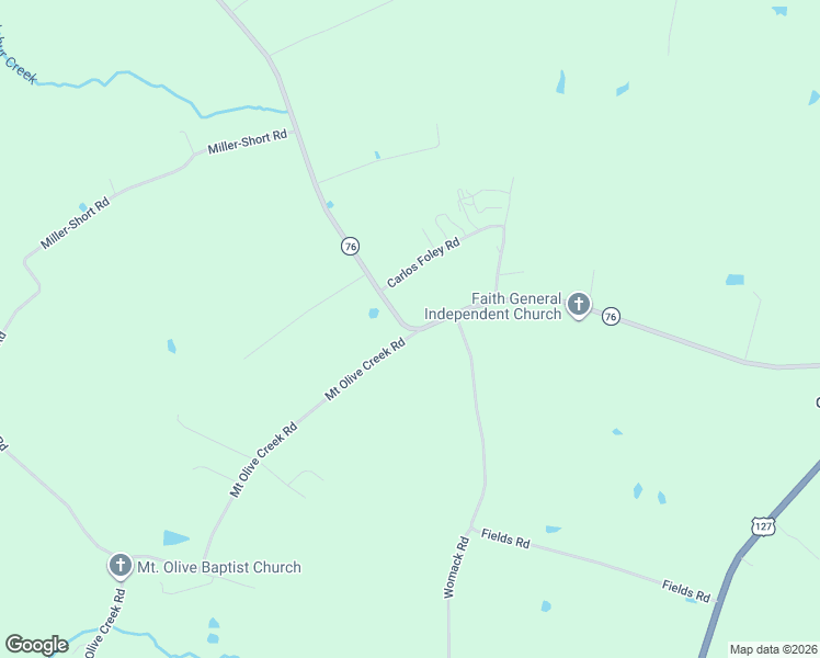 map of restaurants, bars, coffee shops, grocery stores, and more near South Highway 76 in Russell Springs