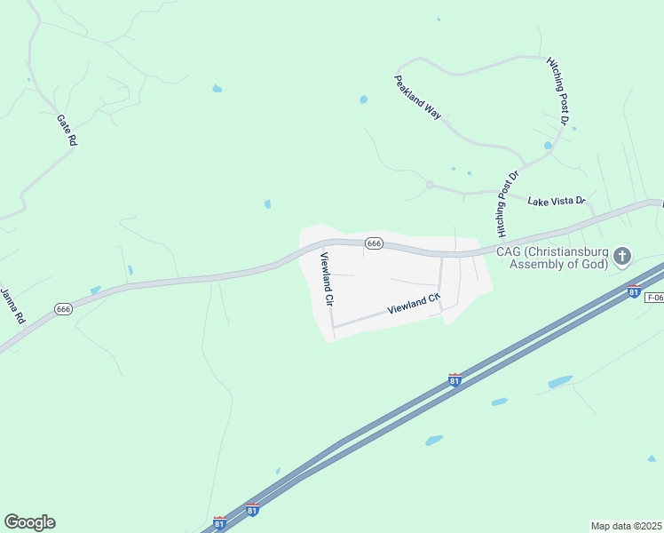 map of restaurants, bars, coffee shops, grocery stores, and more near 2234 Poff Court in Christiansburg