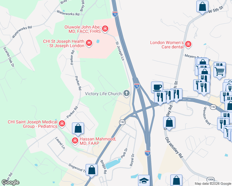 map of restaurants, bars, coffee shops, grocery stores, and more near 127 Perry Lane in London