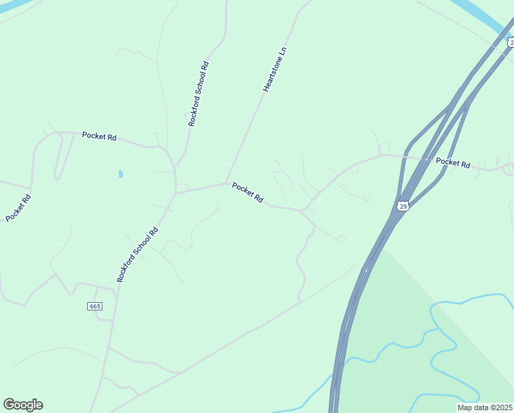 map of restaurants, bars, coffee shops, grocery stores, and more near 2701 Pocket Road in Hurt