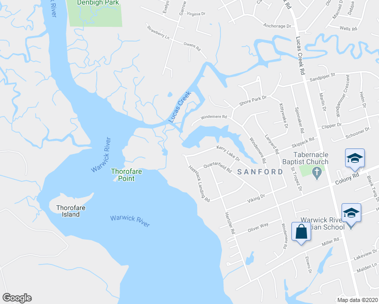 map of restaurants, bars, coffee shops, grocery stores, and more near 540 Kerry Lake Drive in Newport News