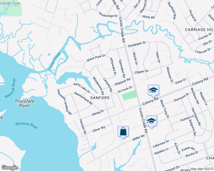 map of restaurants, bars, coffee shops, grocery stores, and more near 422 Skipjack Road in Newport News