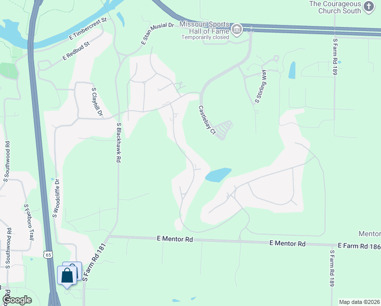 map of restaurants, bars, coffee shops, grocery stores, and more near 5544 S Castlebay Dr in Springfield