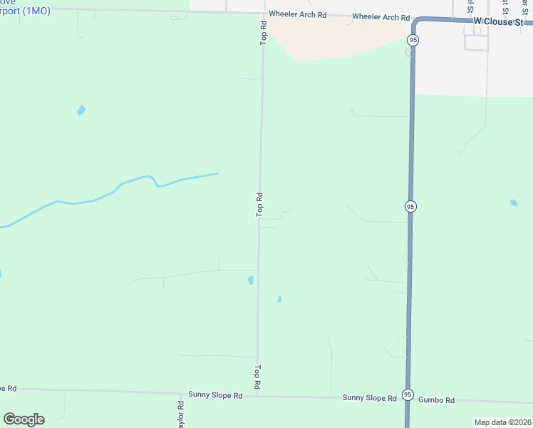 map of restaurants, bars, coffee shops, grocery stores, and more near 1830 Top Road in Mountain Grove
