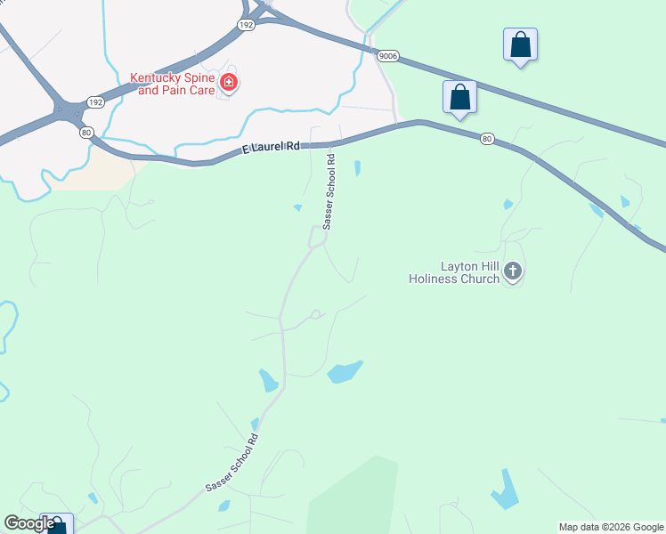 map of restaurants, bars, coffee shops, grocery stores, and more near 312 Sasser School Road in London