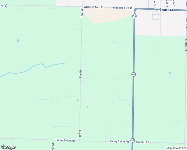 map of restaurants, bars, coffee shops, grocery stores, and more near 1830 Top Road in Mountain Grove