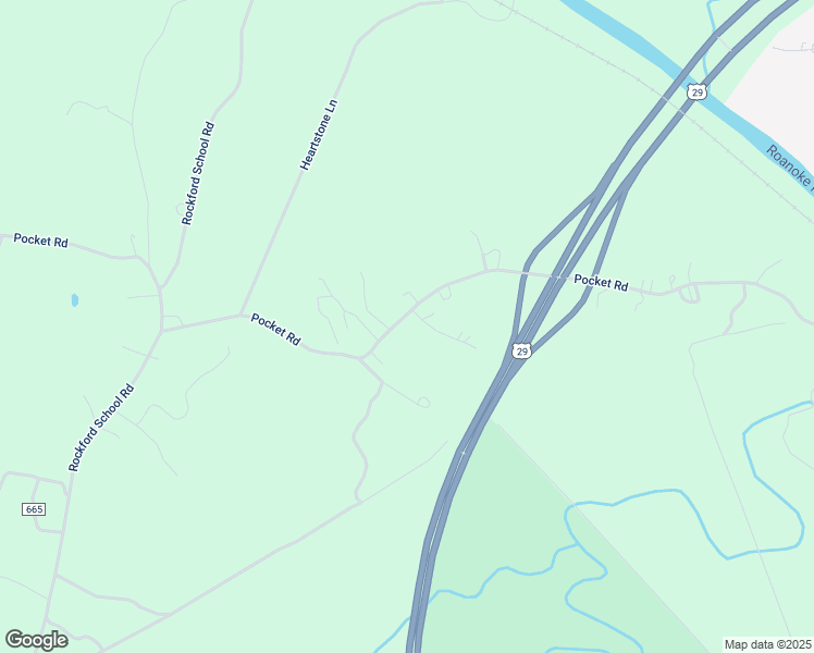 map of restaurants, bars, coffee shops, grocery stores, and more near 2369 Pocket Road in Hurt