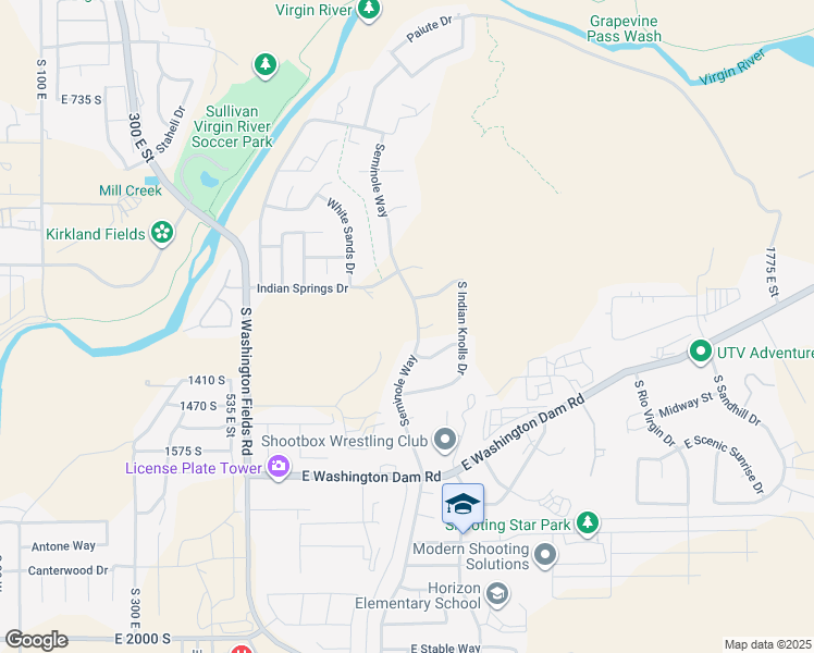 map of restaurants, bars, coffee shops, grocery stores, and more near 1248 Seminole Way in Washington