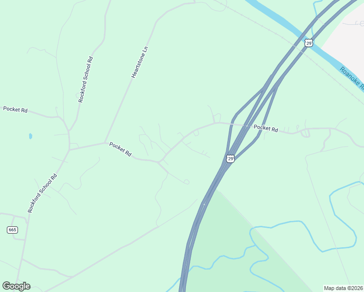 map of restaurants, bars, coffee shops, grocery stores, and more near 2357 Pocket Road in Hurt