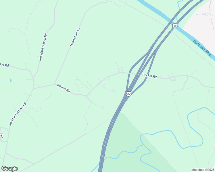 map of restaurants, bars, coffee shops, grocery stores, and more near 2357 Pocket Road in Hurt