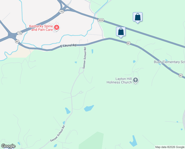 map of restaurants, bars, coffee shops, grocery stores, and more near 312 Sasser School Road in London