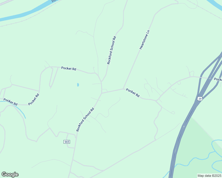 map of restaurants, bars, coffee shops, grocery stores, and more near 2880 Pocket Road in Hurt