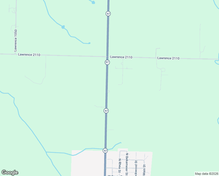 map of restaurants, bars, coffee shops, grocery stores, and more near 11158 State Highway 97 in Stotts City