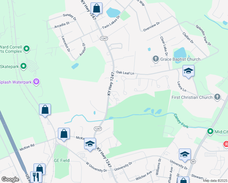 map of restaurants, bars, coffee shops, grocery stores, and more near Margaret Rose Lane in Somerset