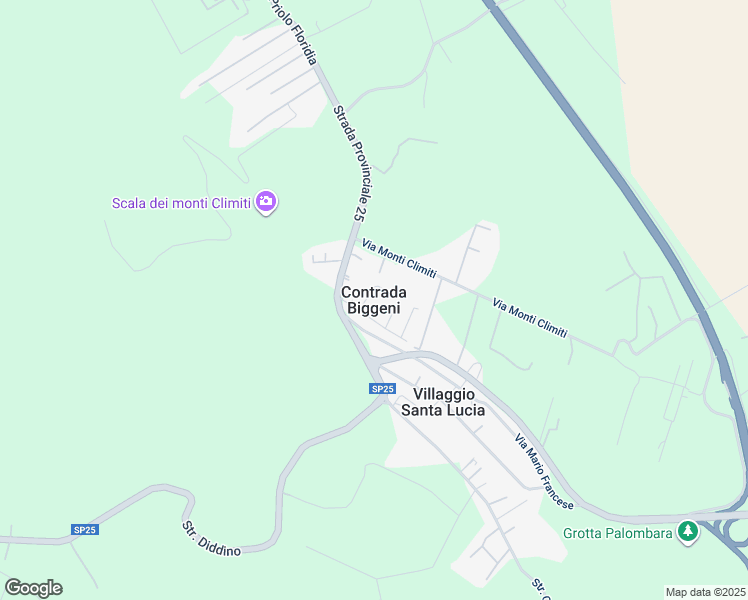 map of restaurants, bars, coffee shops, grocery stores, and more near in Contrada Biggeni