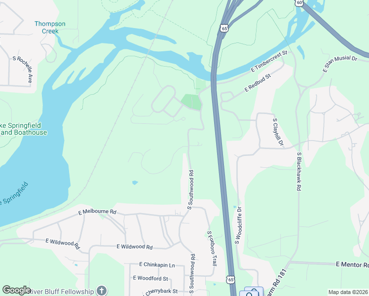 map of restaurants, bars, coffee shops, grocery stores, and more near 5409 North Shadywood Drive in Greene County