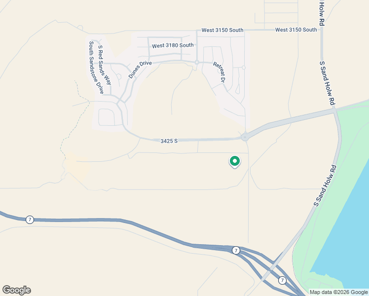 map of restaurants, bars, coffee shops, grocery stores, and more near 5136 West Villas North Drive in Hurricane