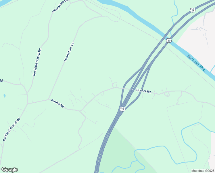 map of restaurants, bars, coffee shops, grocery stores, and more near 2164 Pocket Road in Hurt