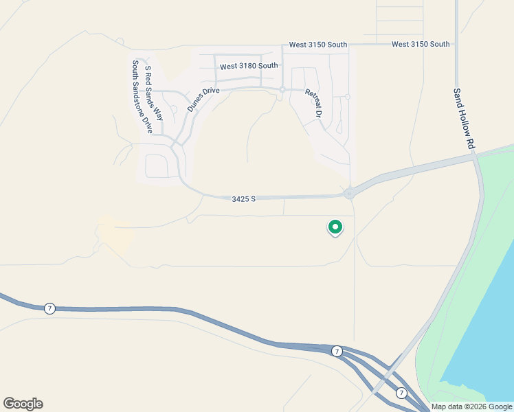 map of restaurants, bars, coffee shops, grocery stores, and more near 5160 West Villas North Drive in Hurricane