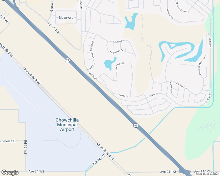 map of restaurants, bars, coffee shops, grocery stores, and more near 8720 Laguna Drive in Chowchilla