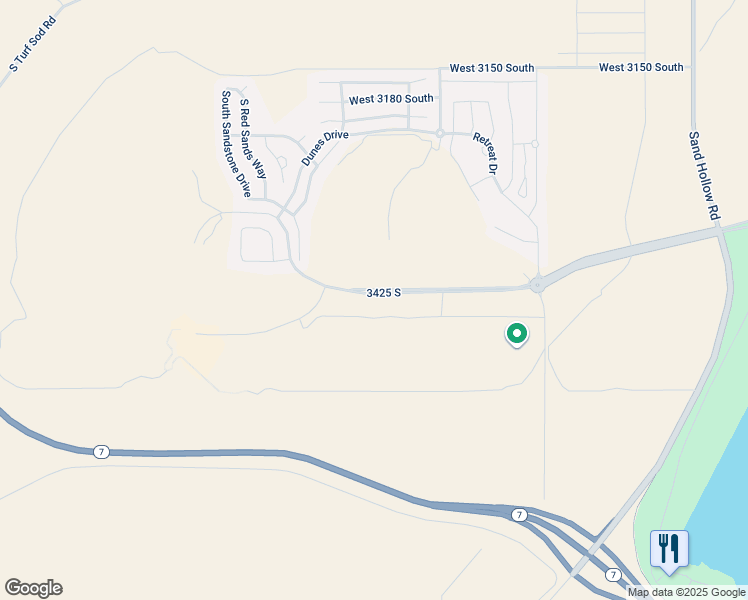 map of restaurants, bars, coffee shops, grocery stores, and more near 5194 North Villas Drive in Hurricane