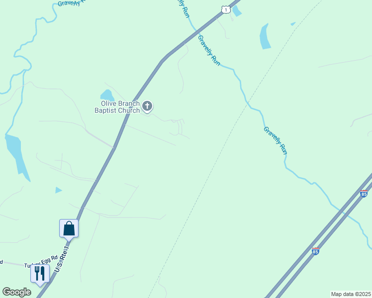 map of restaurants, bars, coffee shops, grocery stores, and more near 20610 Mitchell Avenue in Dinwiddie