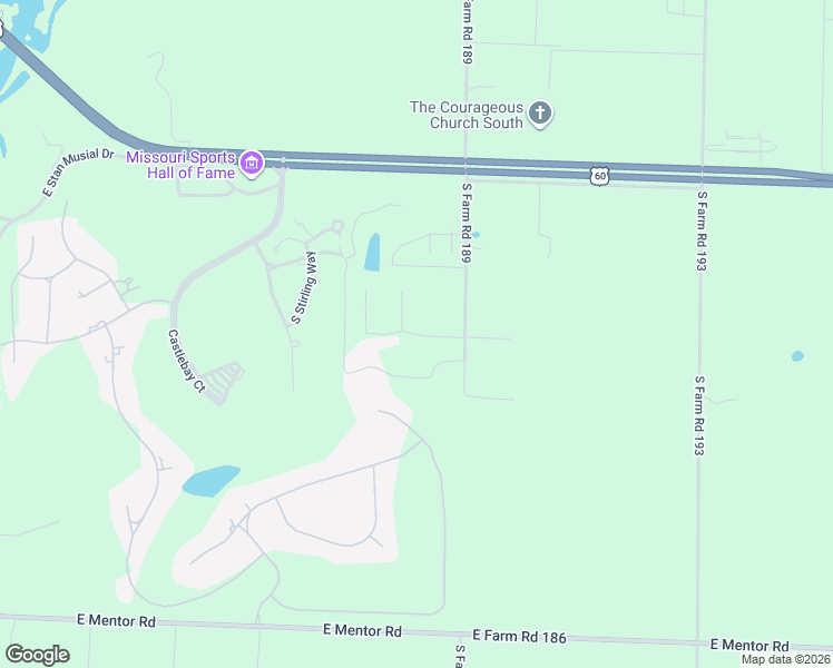 map of restaurants, bars, coffee shops, grocery stores, and more near E Tanglewood Rd in Rogersville