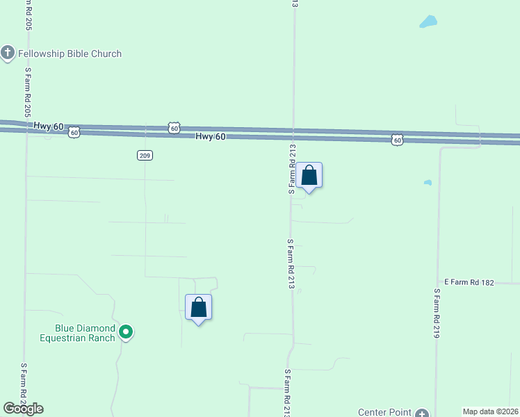 map of restaurants, bars, coffee shops, grocery stores, and more near 5203 South Farm Road 213 in Rogersville