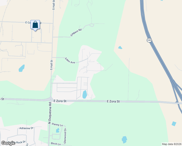 map of restaurants, bars, coffee shops, grocery stores, and more near 1508 Rib Road in Webb City