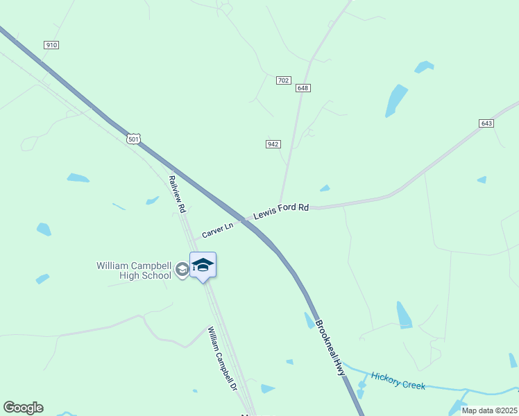 map of restaurants, bars, coffee shops, grocery stores, and more near 8255 Lewis Ford Road in Gladys