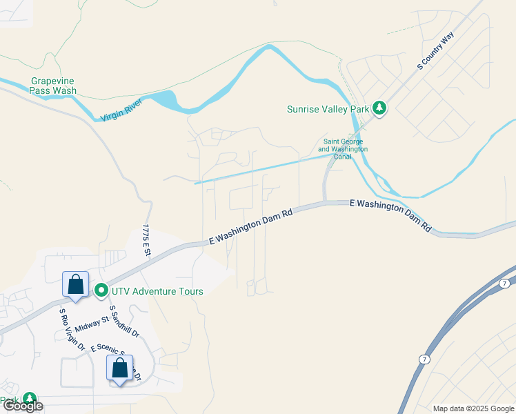 map of restaurants, bars, coffee shops, grocery stores, and more near 1007 South Quick Draw Drive in Washington