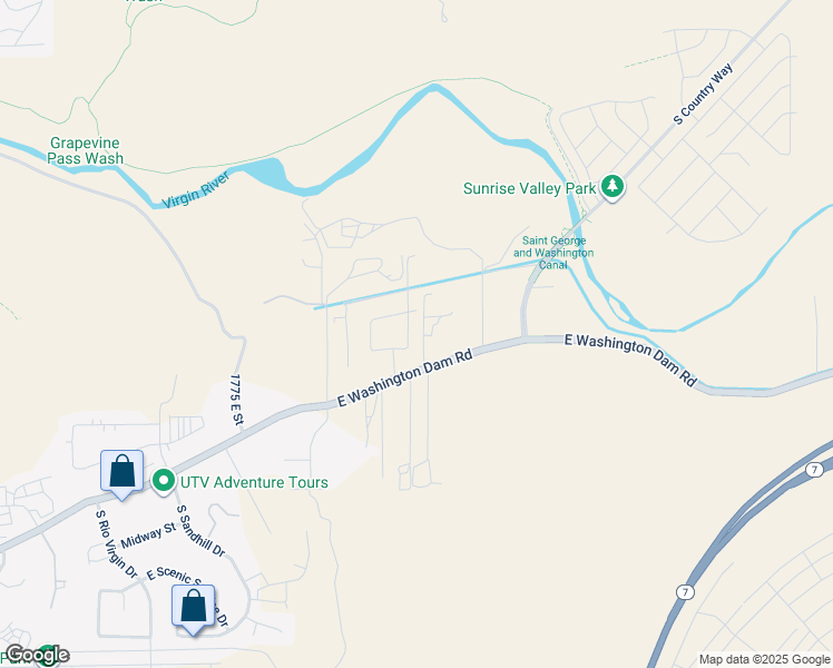 map of restaurants, bars, coffee shops, grocery stores, and more near 981 South Quick Draw Drive in Washington